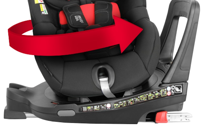 Swivel base on a special purpose child restraint